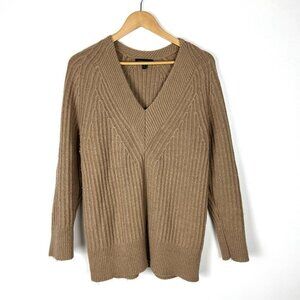 Vintage Y2k Banana Republic Wool Blend Sweater Sz S Deep V Next Oversized Fit‎